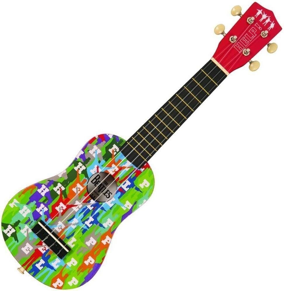 JHS Instruments The Beatles Ukulele: Help! DesignNylon-Strung Soprano Ukulele