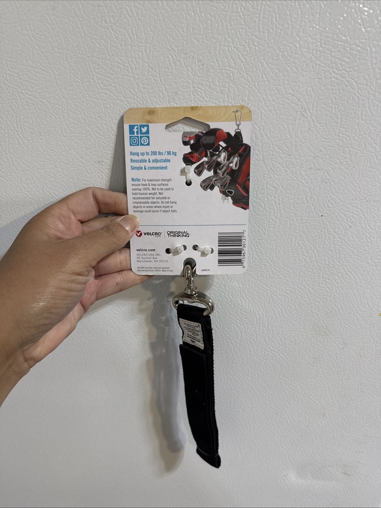 Velcro Heavy Duty Storage Strap Medium Black