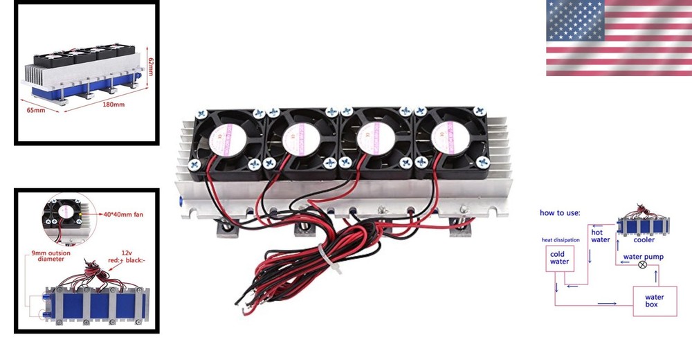 DIY Refrigeration Cooling System -12706 Peltier Module Kit-