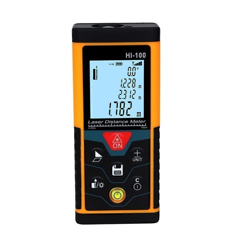 100M Precision Handheld Infrared Distance Meter Measuring Device Rangefinder
