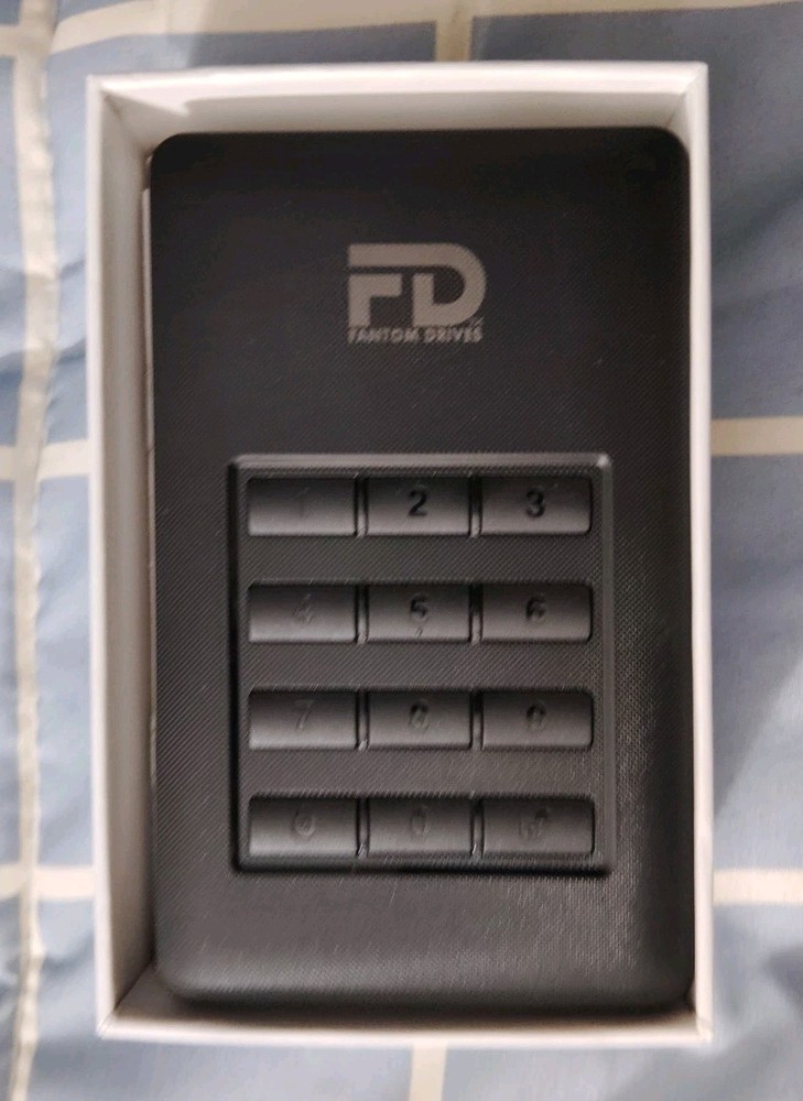 Fantom Drives 1TB DataShield DSH1000 256-Bit AES Encrypted HD -