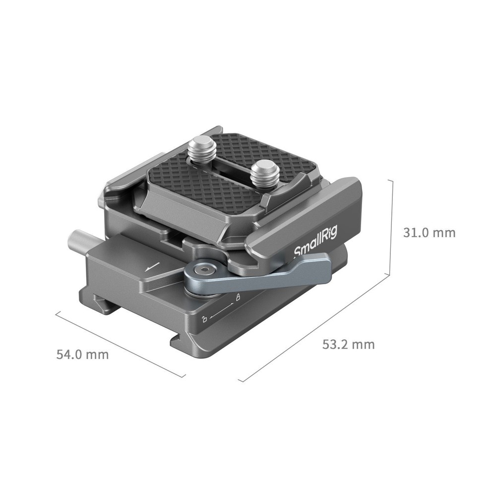 SmallRig Quick Release Mount Plate Kit for DJI RS 4 Stabilizers