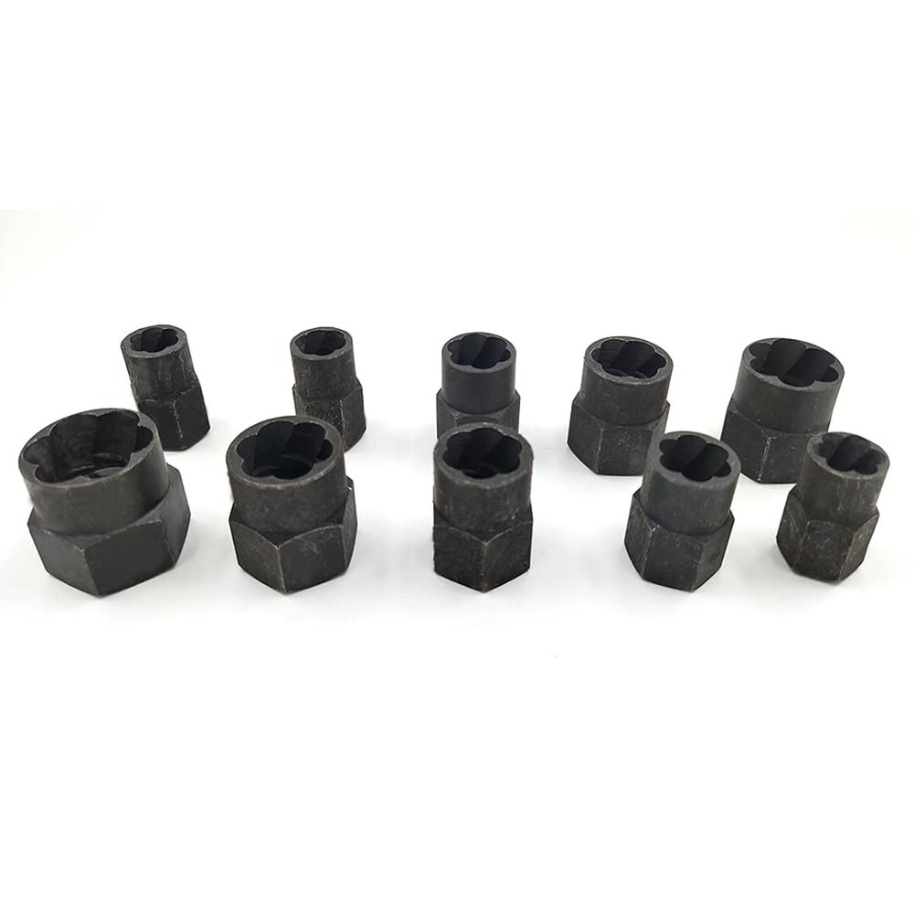 10Pcs Bolt Extractor Damaged Nut Remover Set,Broken Screw Nut Bolt Extractor ...
