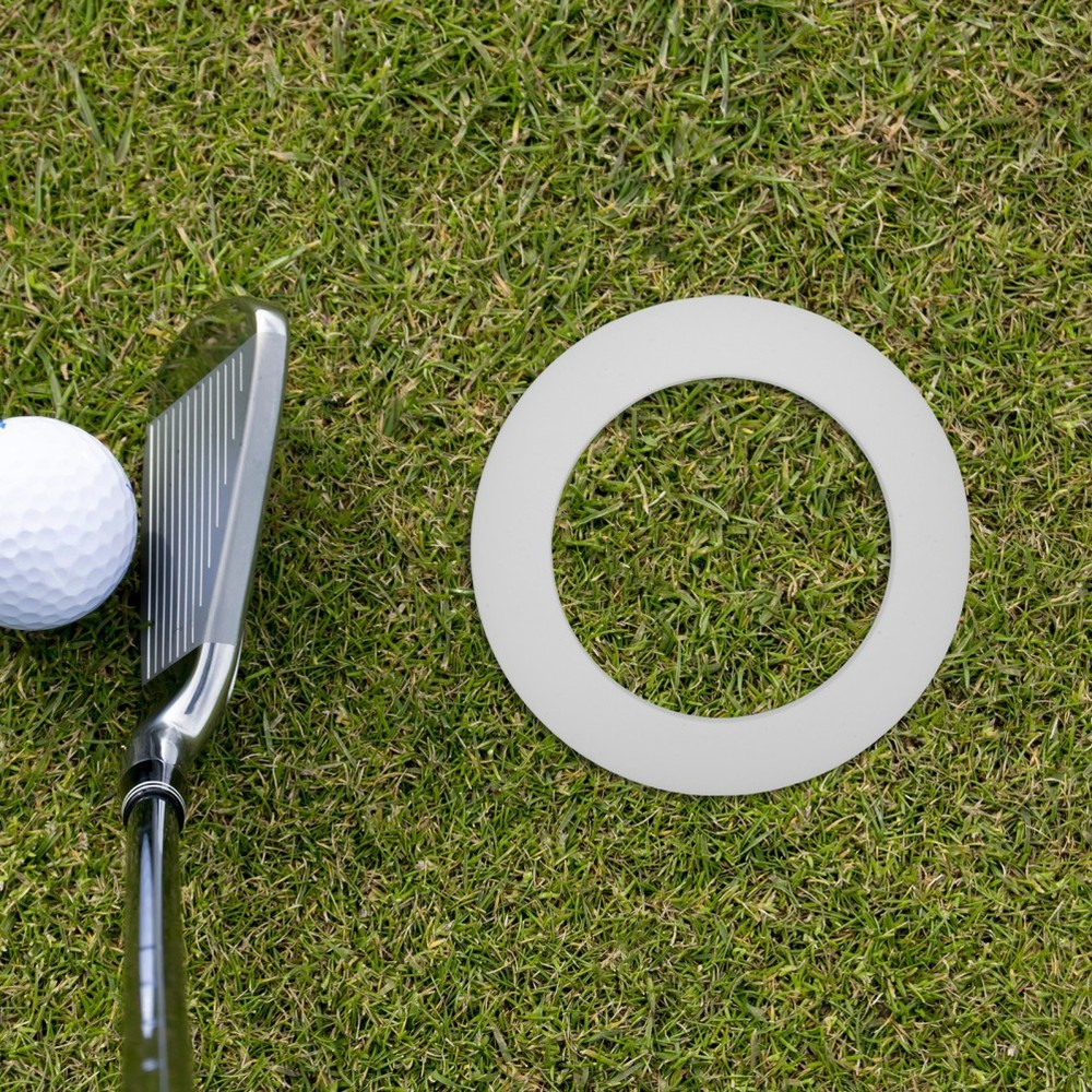 2 Pcs Golf Putting Ring Training Aid Cup Hole Indoor Auto Return