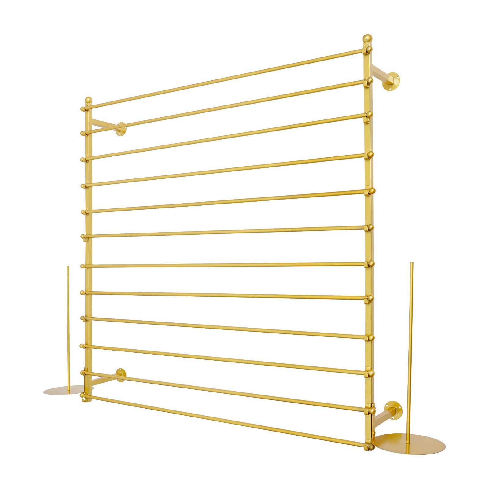 Wall-Mounted Display Rack, Wrapping Paper Ribbon Holder, Organizer 120*20*120cm