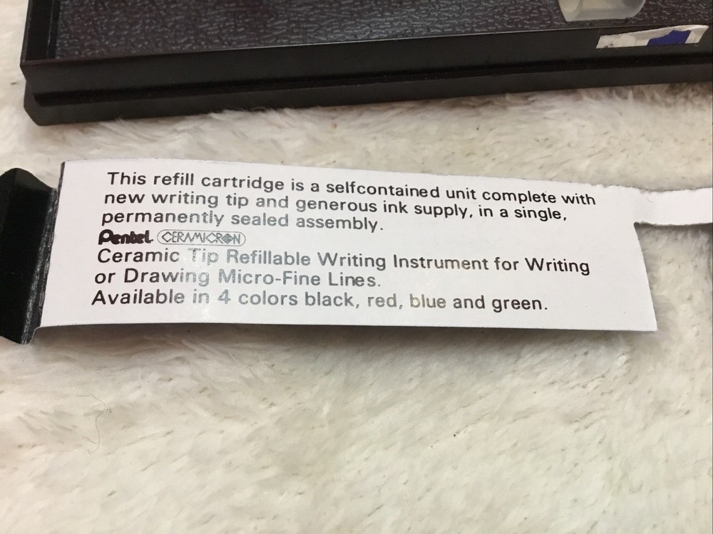 80s Vintage SR10 Pentel Ceramicron Technical Drafting Pen + Case / Instructions