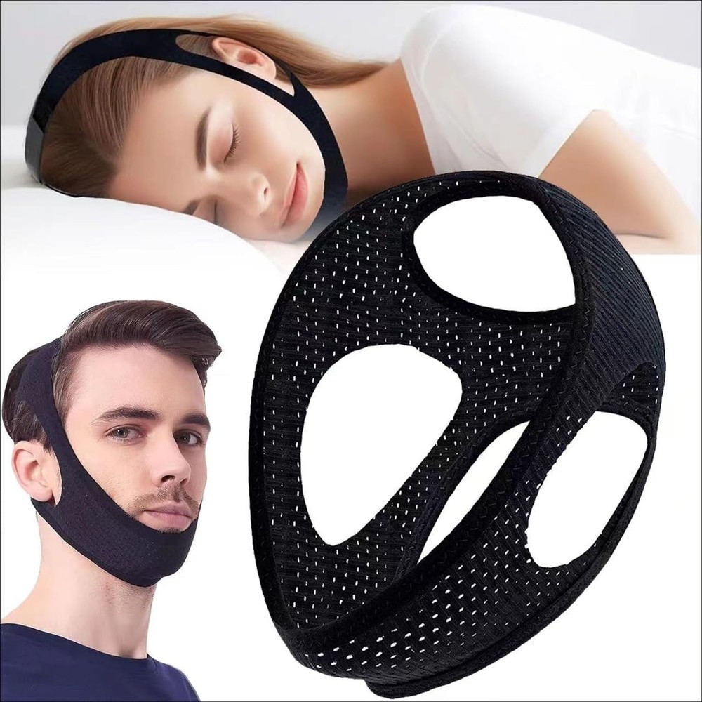 Comfortable Adjustable Chin Strap for Snoring Relief - Sleep Soundly Tonight