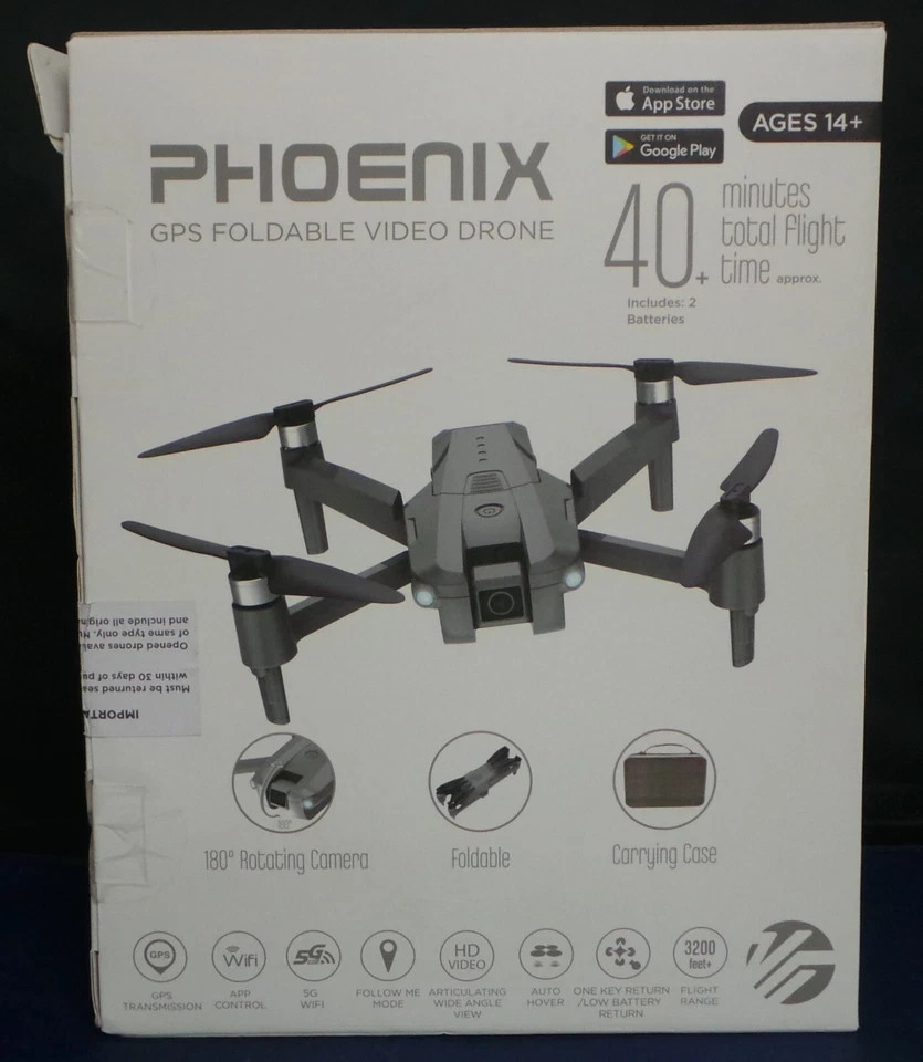 Vivitar VTI Phoenix Quadcopter Video Drone, VIPHFDGR000R