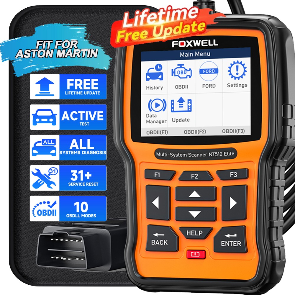 FOXWELL For Aston Martin All System Bidirectional Diagnostic Tool OBD2 Scanner