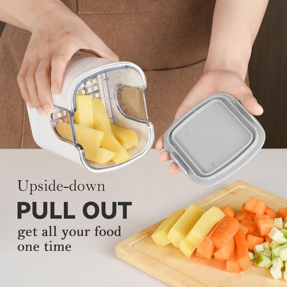 Multifunctional Vegetable Chopper White - 3 Cube,