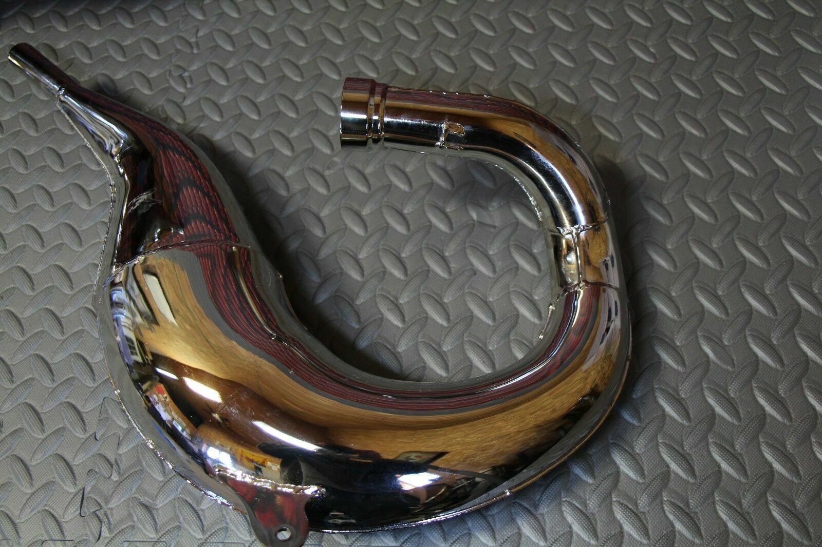 Vito's Performance FAT BASTARD pipes in frame 1987-2006 Yamaha Banshee CHROME