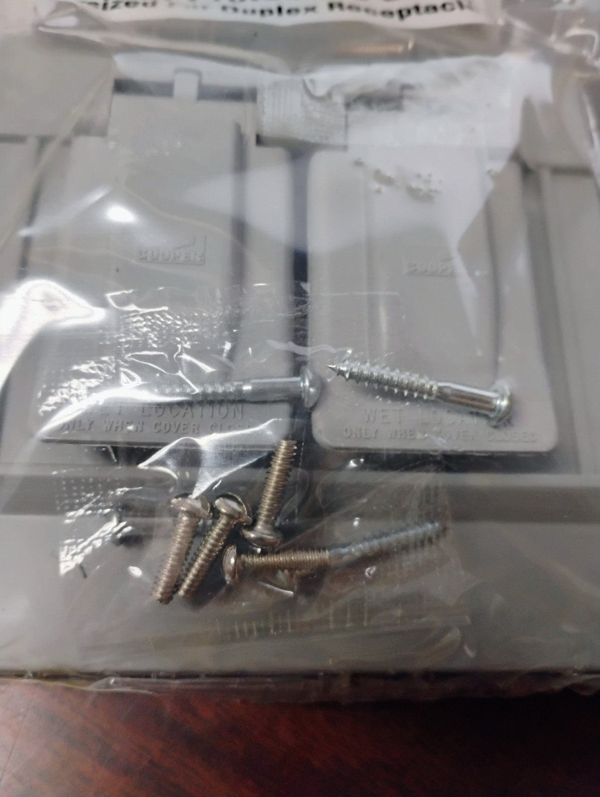 COOPER S1954 1-GANG DUPLEX RECEPTACLE COVER OVERSIZE WEATHER PROTECTIVE NEW