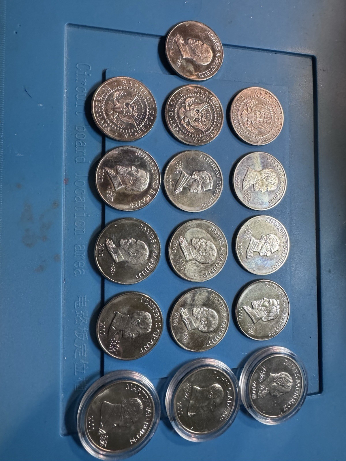 Set of 16 Liberia $5 Presidential Coins (2000) – U.S. Presidents – BU