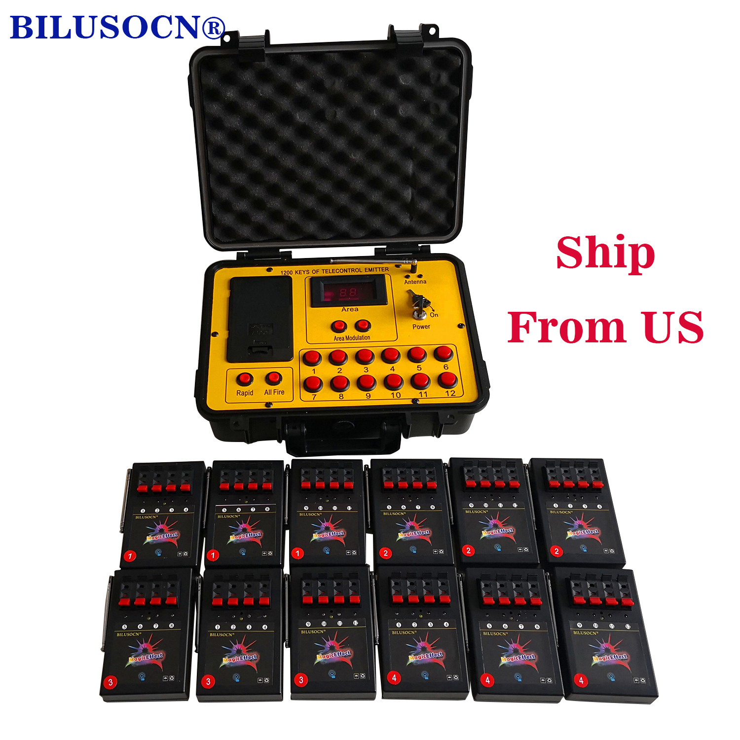 48 cuesfireworks firing system  120 cues wireless control 500M distance program