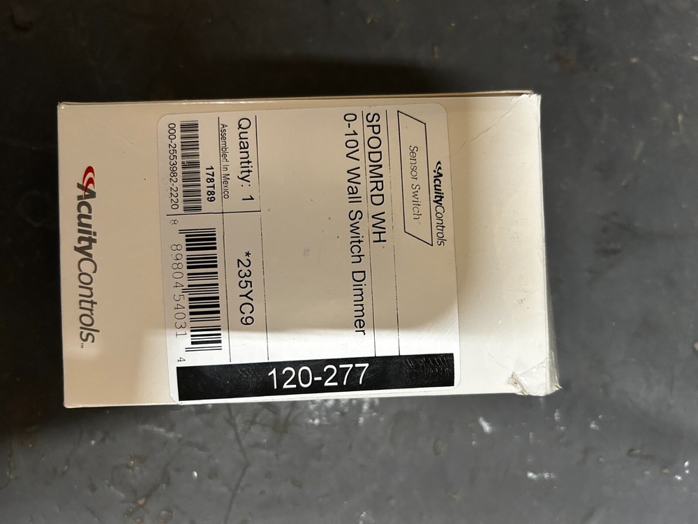 ACUITY WALL SWITCH DIMMER # SPODMRD WH