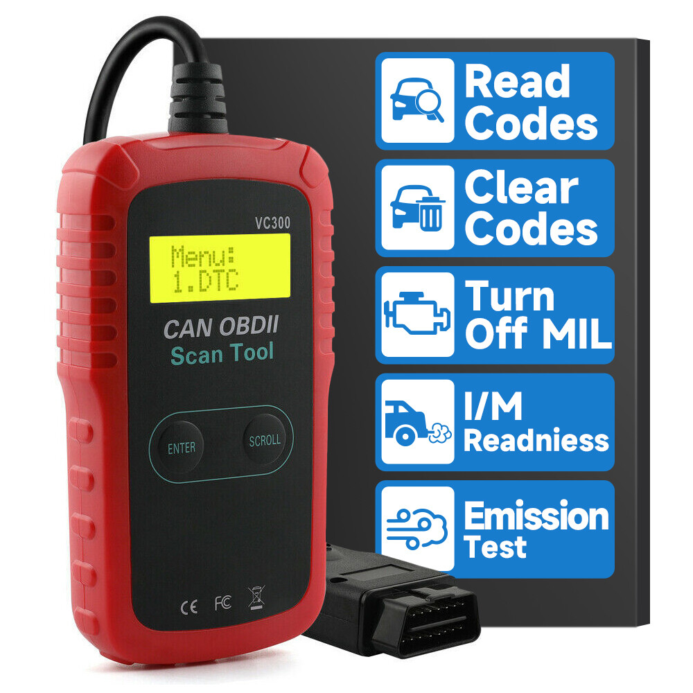 Automotive OBD2 Code Reader Check Engine Car Scanner OBDII EOBD Diagnostic Tool