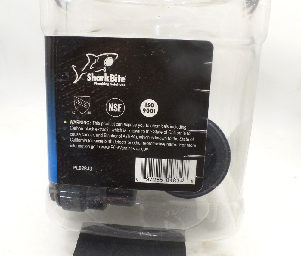 SHARKBITE PL028J3 PROLOCK PE-RT-PEX-COPPER END CAP1" PRO 3-PACK
