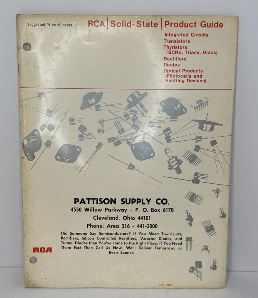 Vintage RCA Solid-State Product Guide Catalog - Pattison Supply Co.