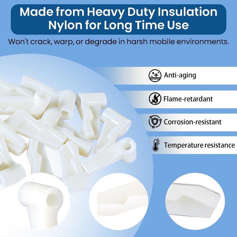 14 Pack Switch Socket Mounting Claws Plastic Outlet Tabs for White