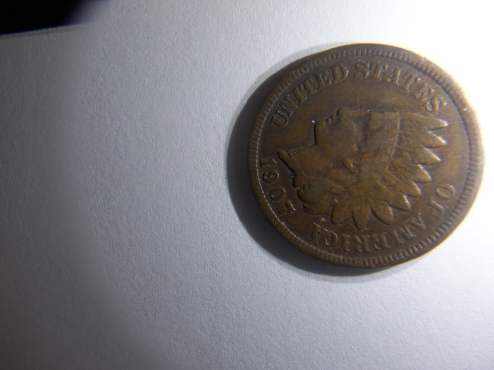 A NICE HIGHER GRADE 1907 INDIAN HEAD