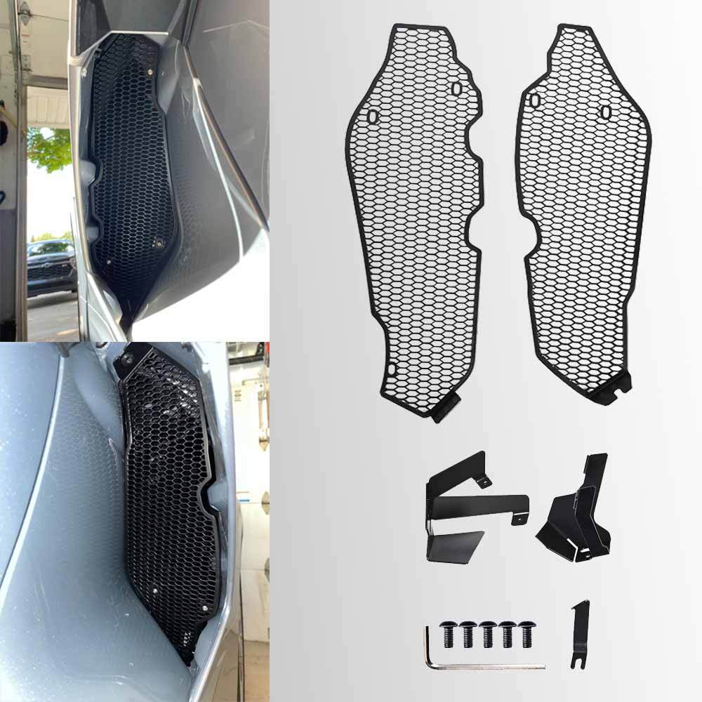 Side Intake Mesh Grille Insert Guard For Corvette C8 2020-2026 Filler Screen US