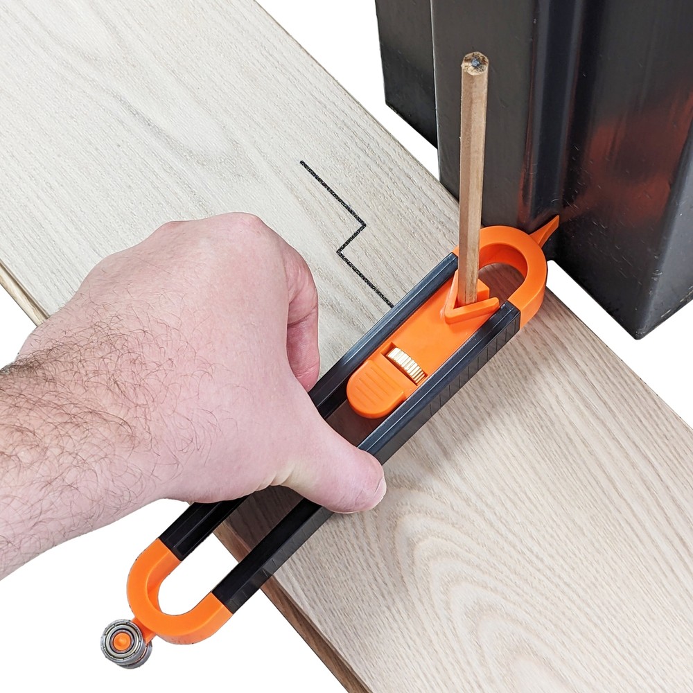 2 Pack Precise Contour Scribe Tool - Corner and Edge Duplicator for Woodworki...