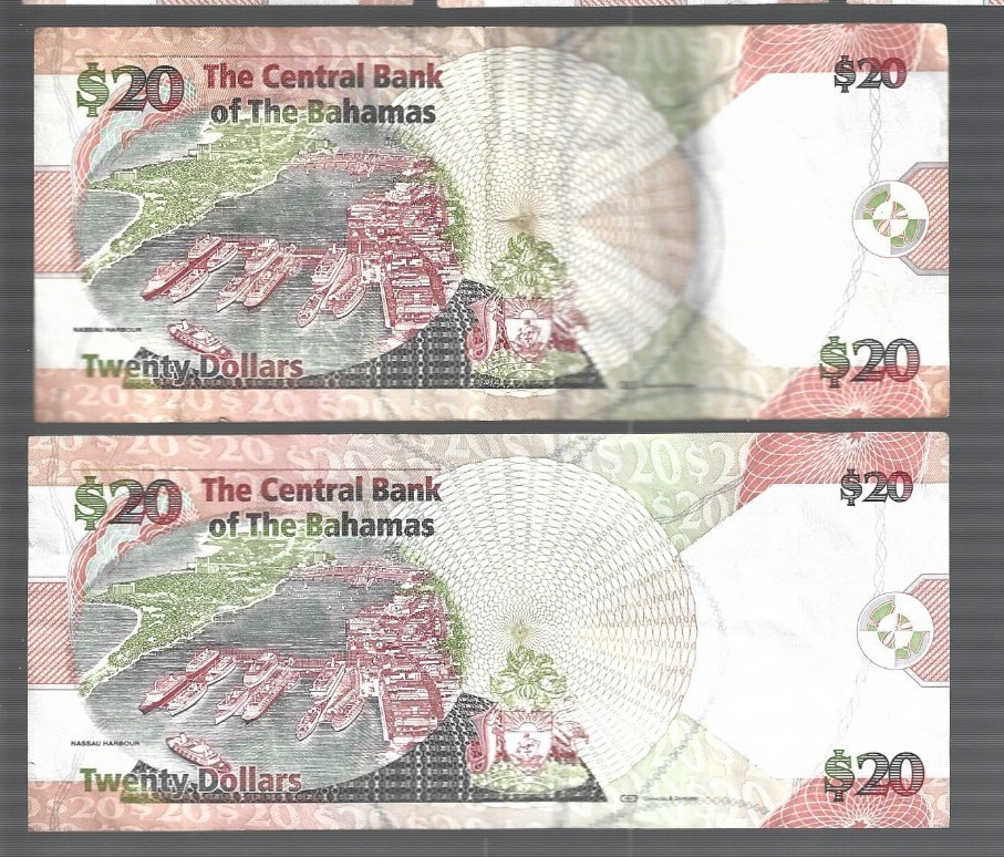 Bahamas ❤️💥assorted 22 spendable notes ... Total: $169 ✨✌️ lot #5210