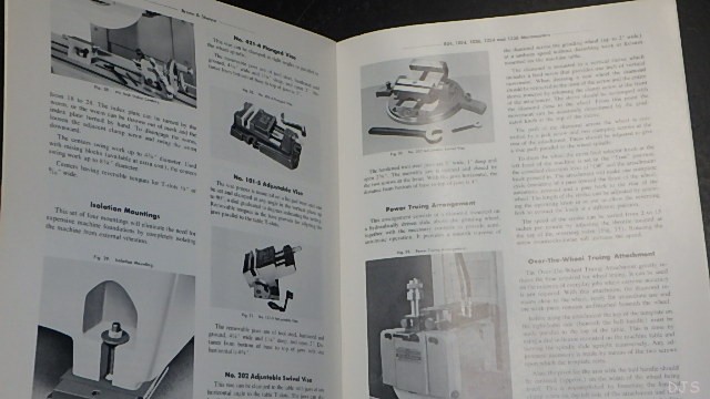BROWN SHARPE SURFACE GRINDING OPERATORS Manual