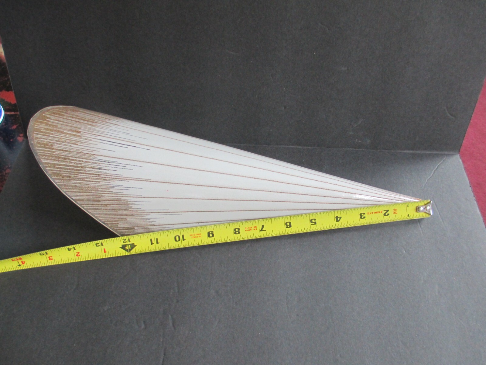 Vintage Lightolier MCM 1950s Gold Champagne Sconce Slip Shade Light Lamp C87