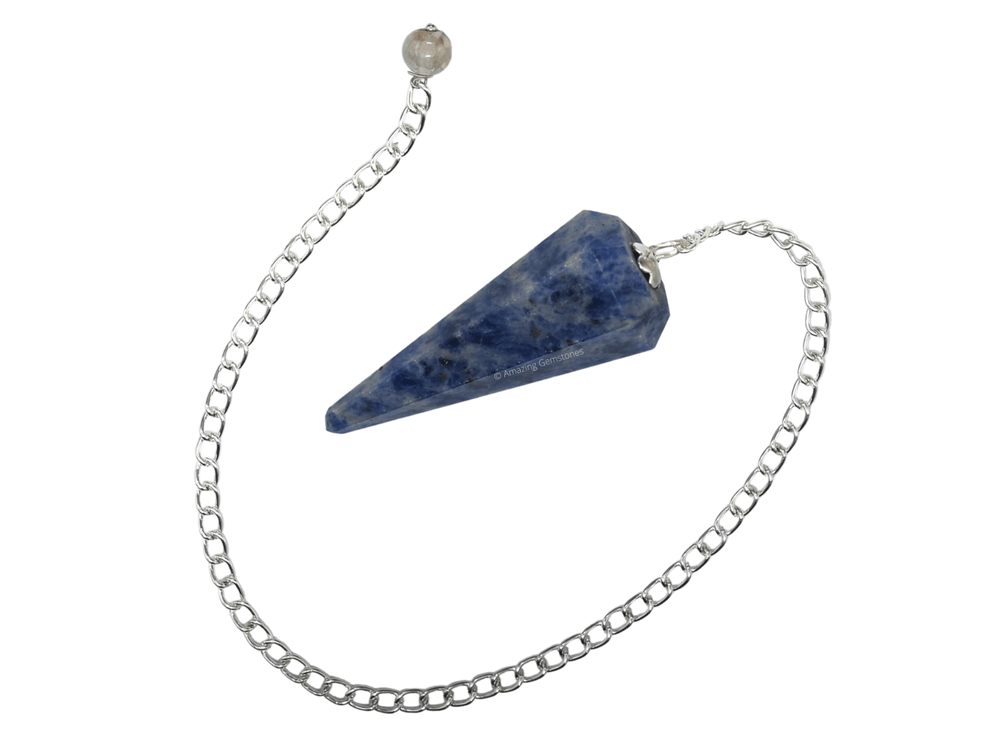 Sodalite Dowsing Crystal Pendulum