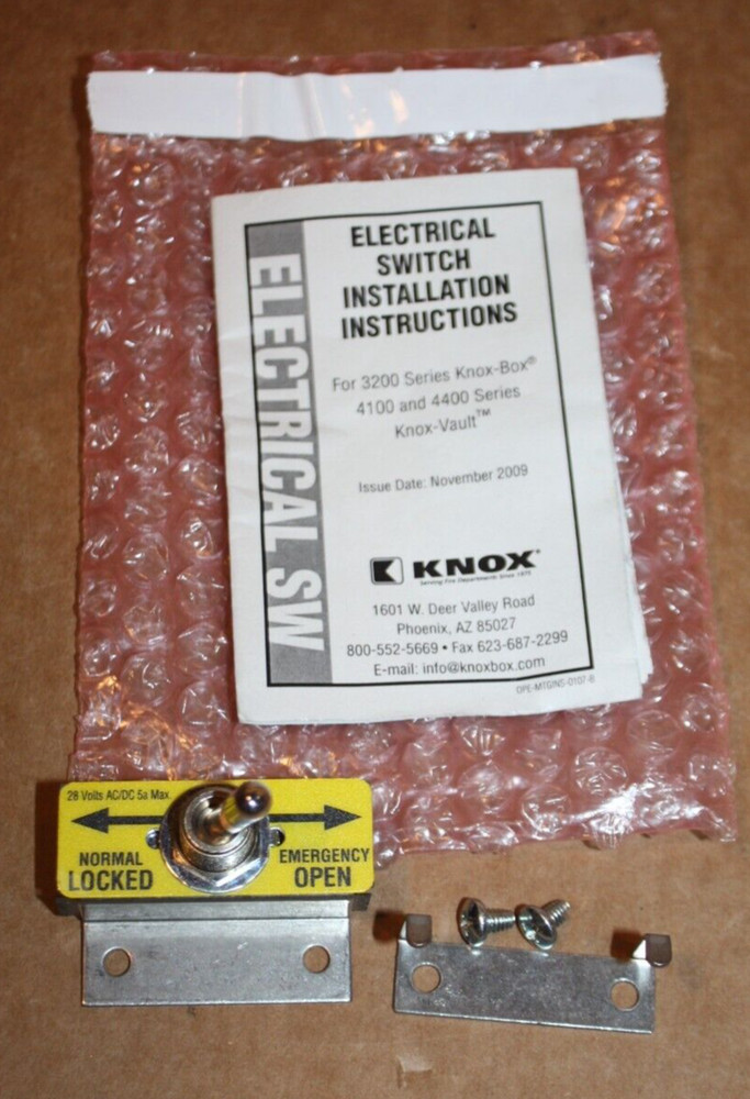 MULTI-PURPOSE ELECTRICAL SWITCH FOR KNOXBOX 3200, 4100, 4400 & key hanger