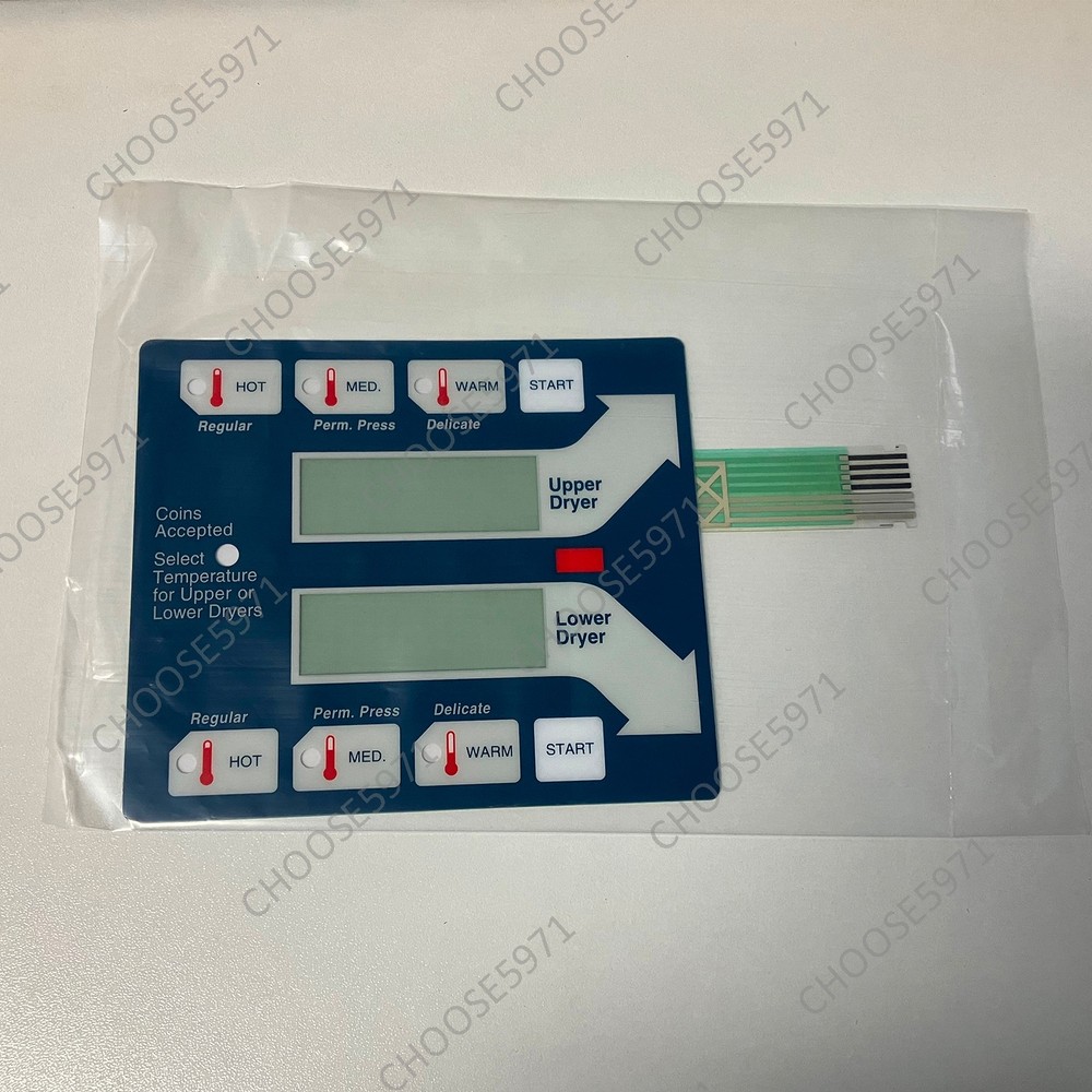 2 Pack 9801-059-002 Blue Membrane Touch Pad For Old Style Dexter Dryer