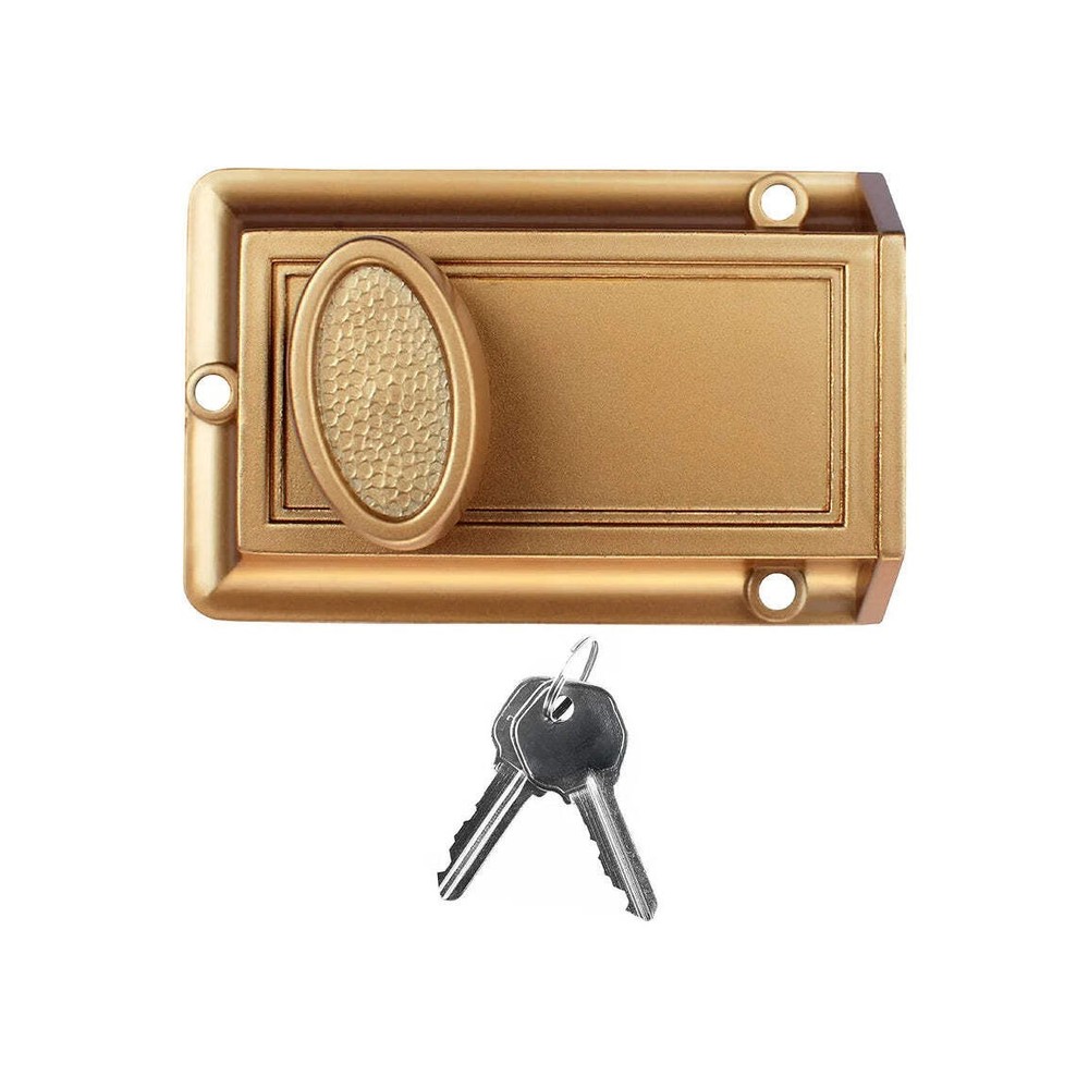 Bronze Single Cylinder Deadbolt Lock with 5-Pin Keyed Security