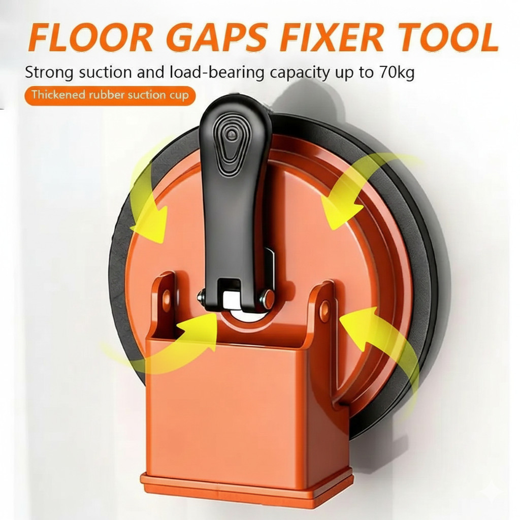 Floor Gap Fixer Tool with Suction Cup for Hardwood-Laminate and Vinyl Flooring