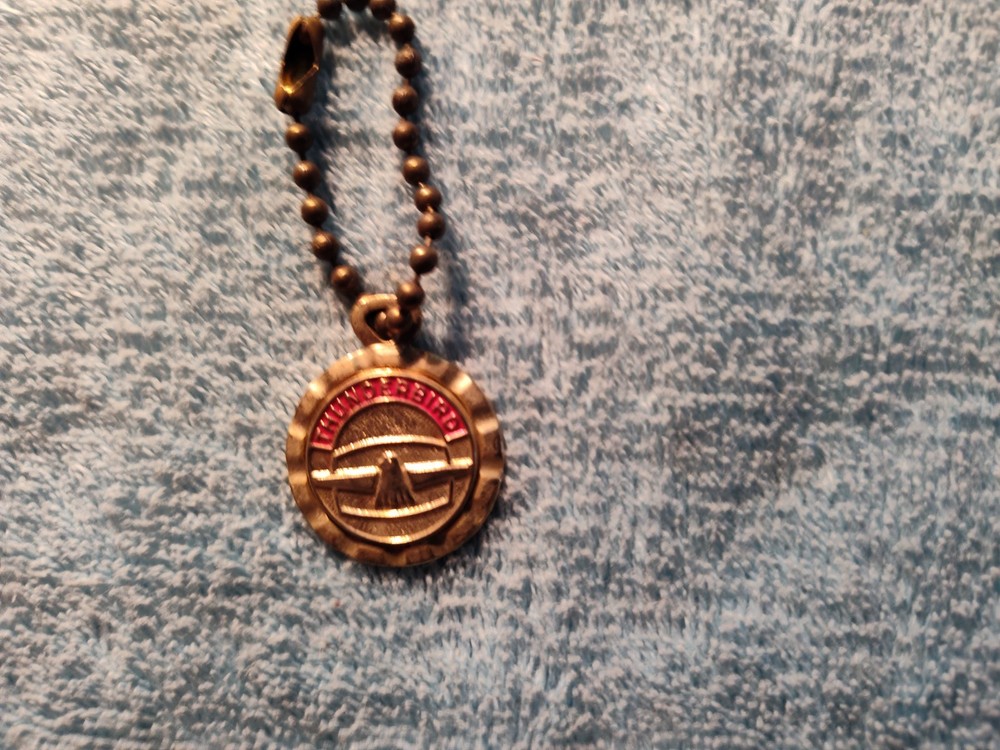 Ford Thunderbird Round Medal Keychain