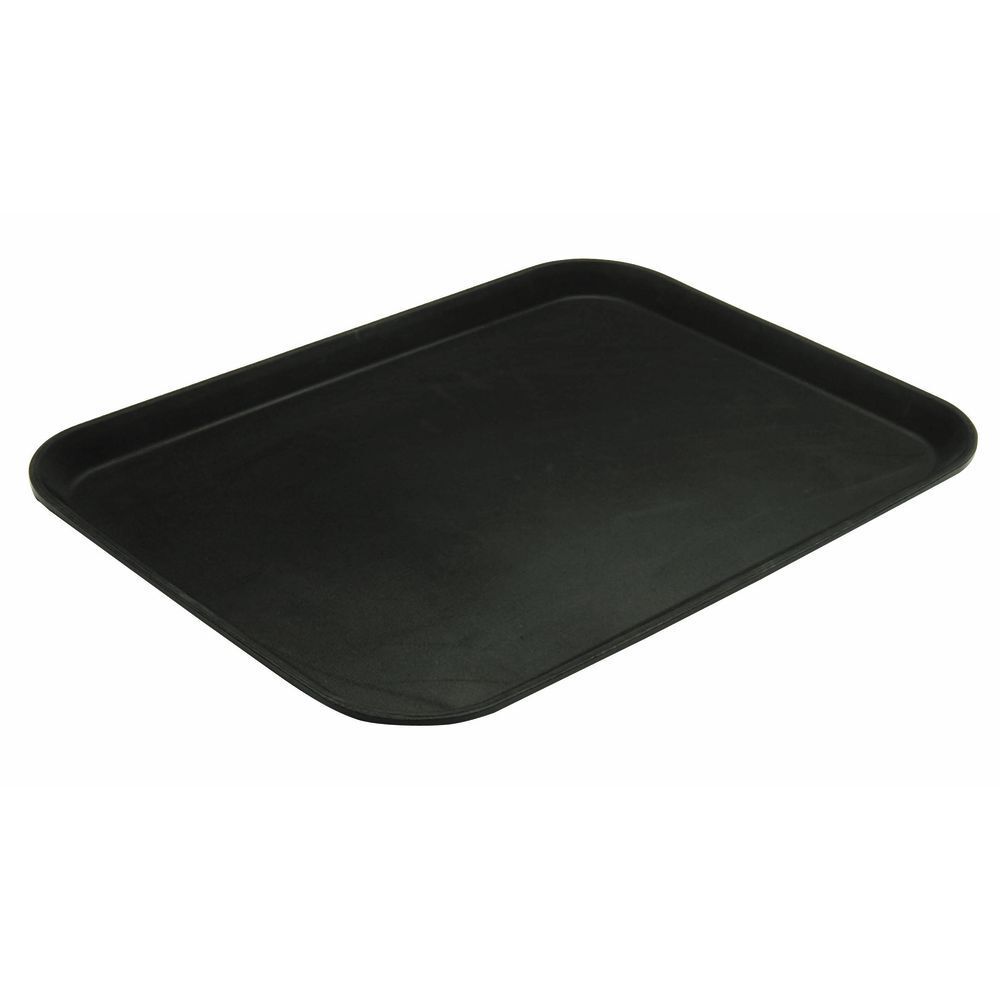 HUBERT® Serving Tray Nonskid Black Rectangular- 22" L x 16" W x 1" H
