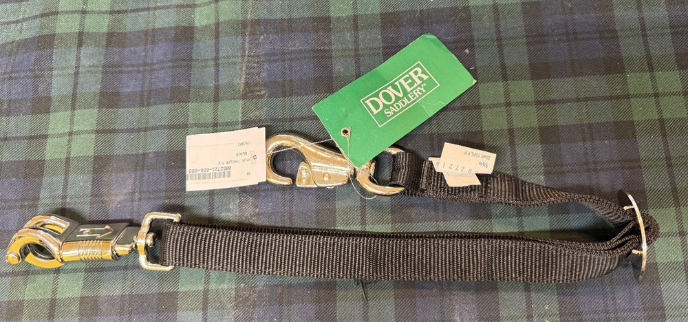 Dover Saddlery Nylon Trailer Tie Black Small