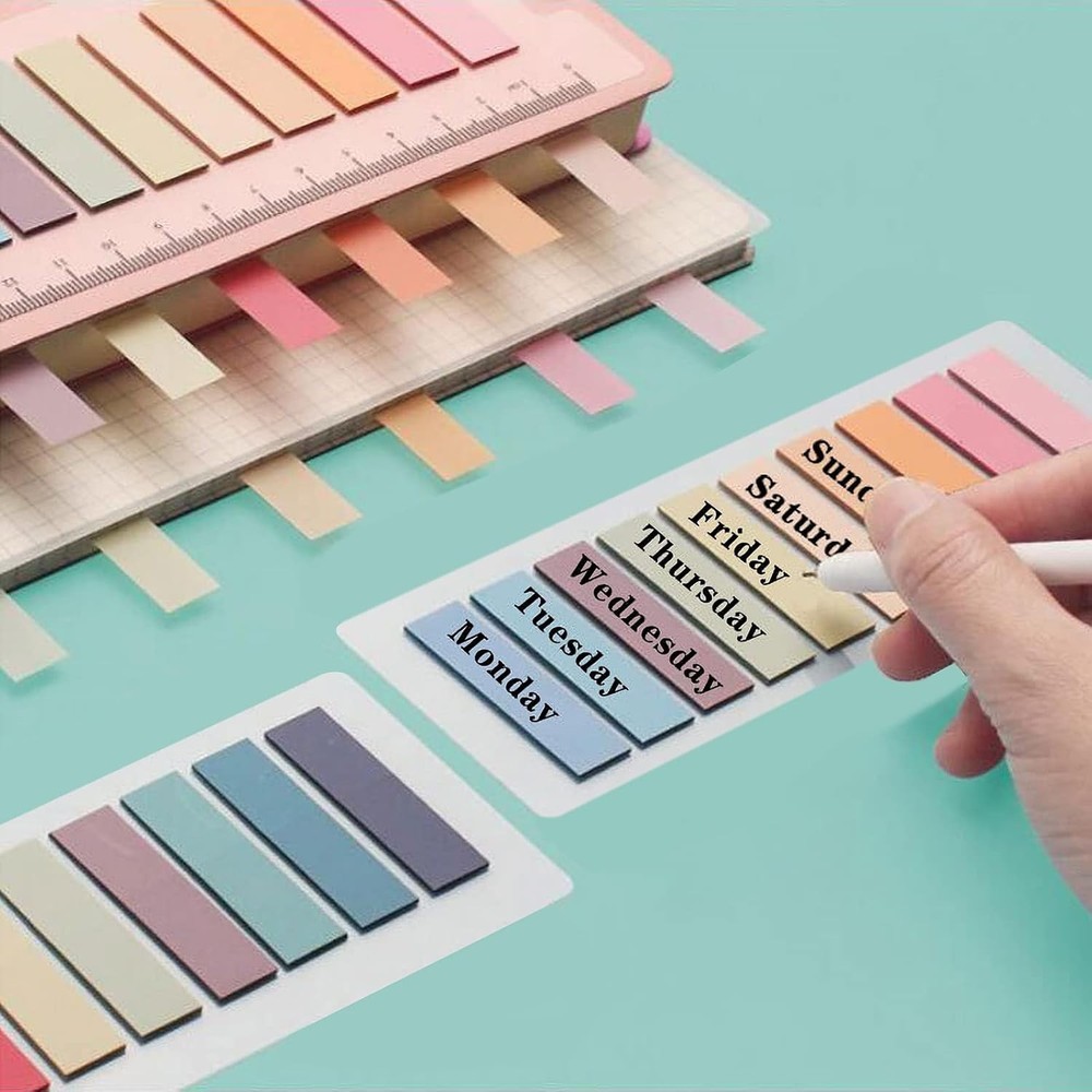 Stiy Book Tabs, Writable Translucent Book Markers Annotating Pa