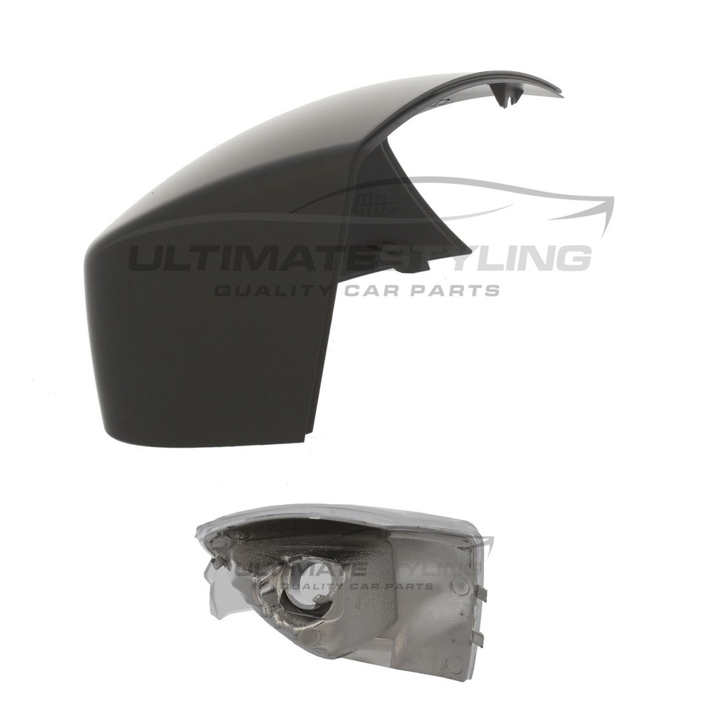 Wing Mirror Cover & Clear Indicator Ford C-Max 2010-2019 Primed Drivers Side