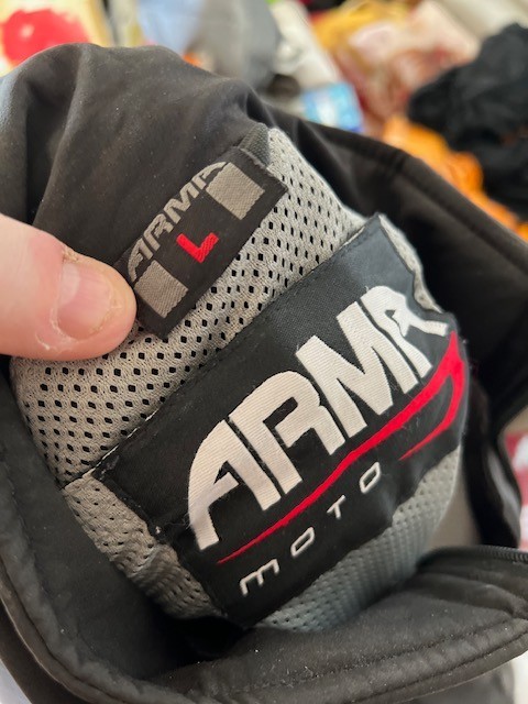 ARMR Moto Soft Shell Motorcycle Jacket - Black - L Large