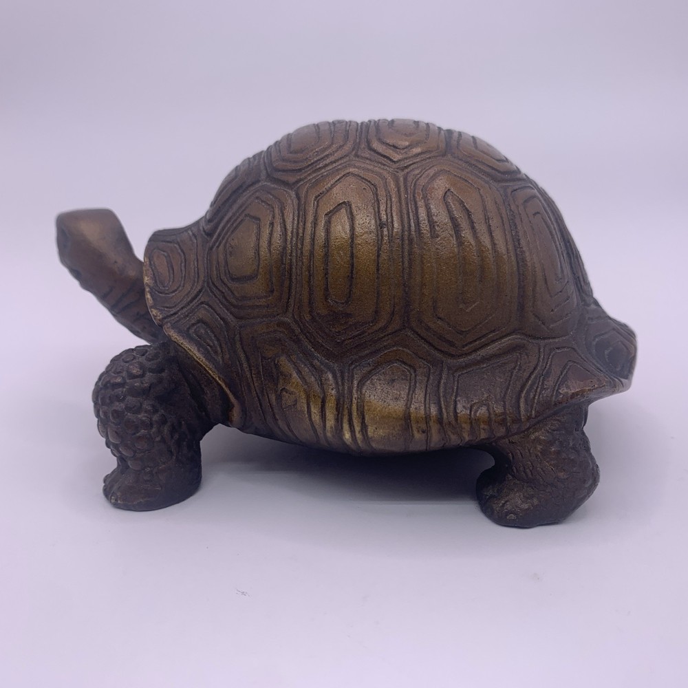 Bronze Tortoise Turtle Signed Chipraus Figurine