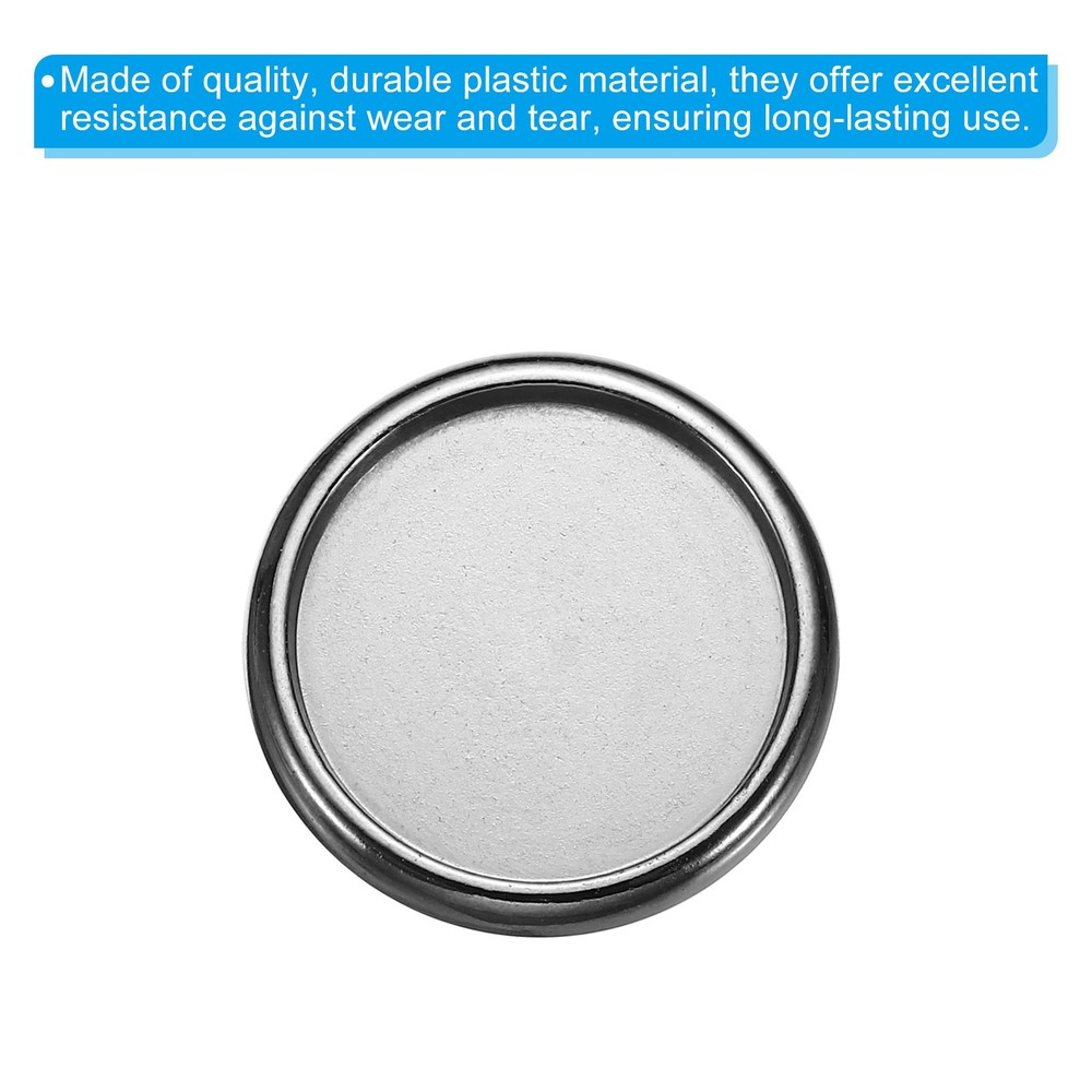 28mm Book Binding Discs 22pcs Discbound Expansion Plating Round, Dark Silver