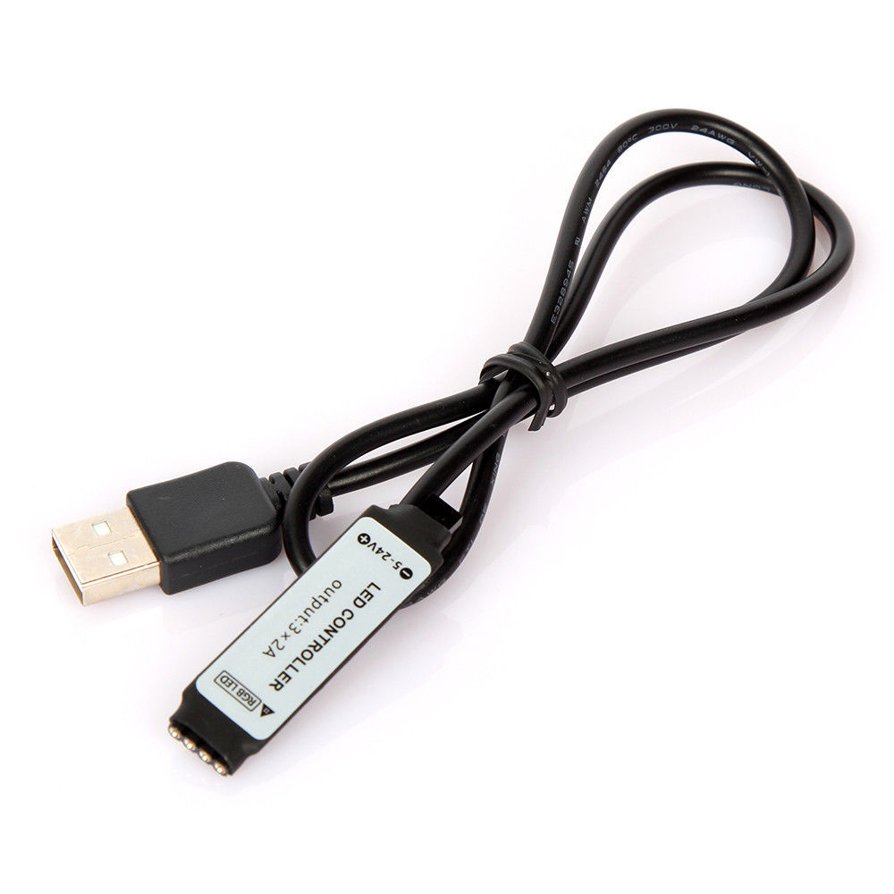 USB Powered Computer TV Backlight Kit RGB 5050 LED Light Strip Colour Change