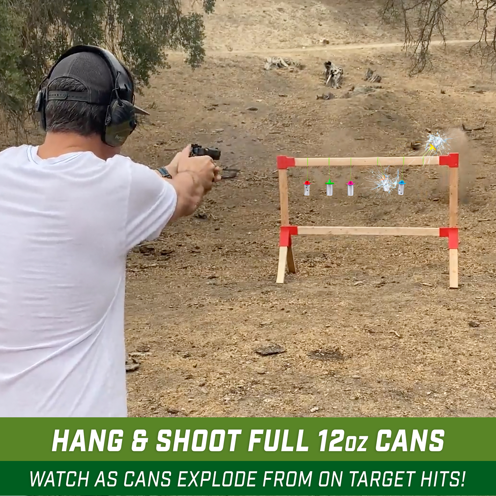 GoSports Outdoors Shatterproof Target Blast Bottles - 6 Pack