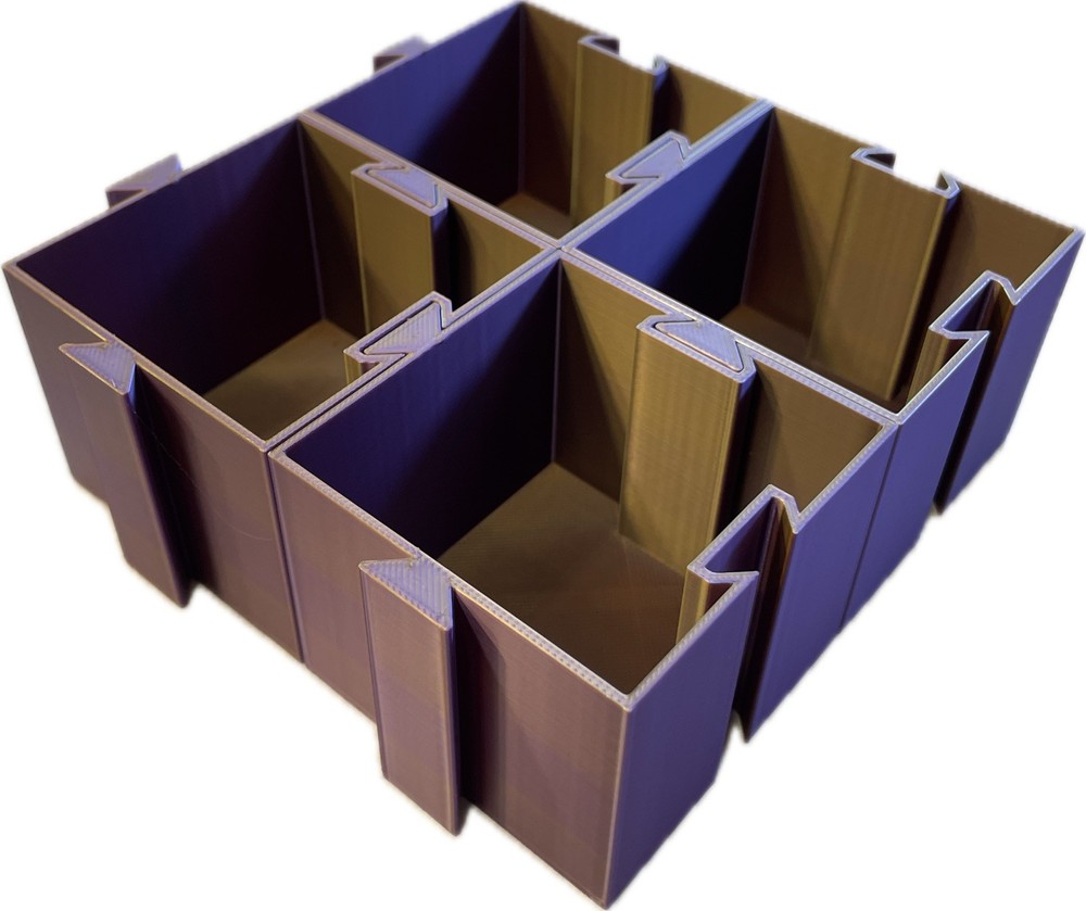 small storage bins- includes 4 individual boxes