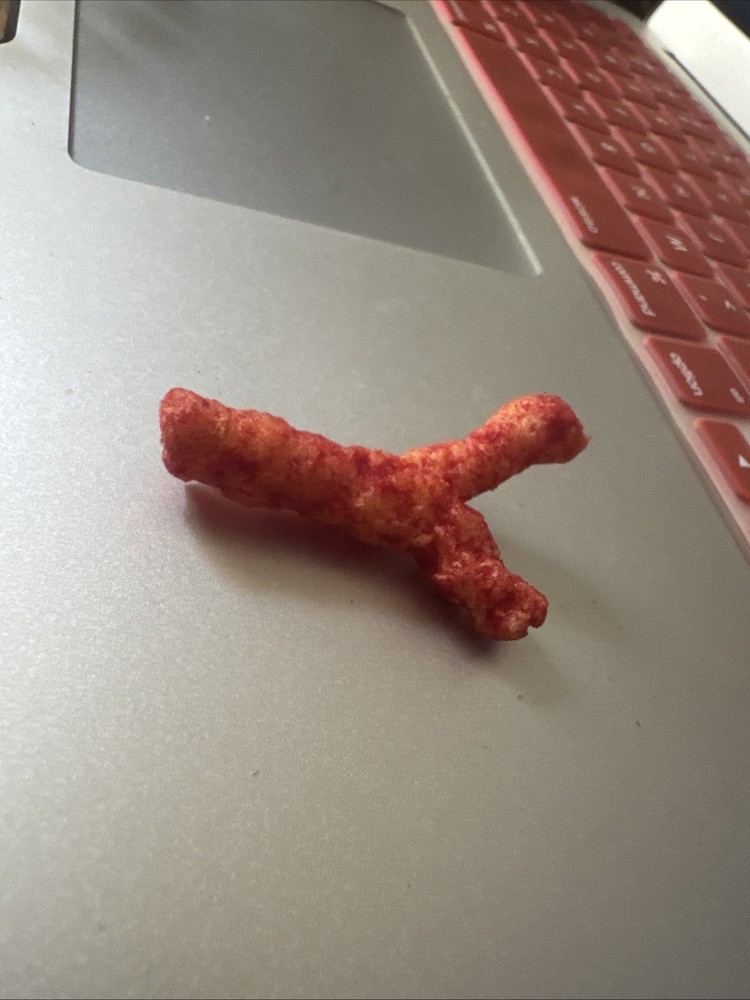 Y Shaped Hot Cheeto