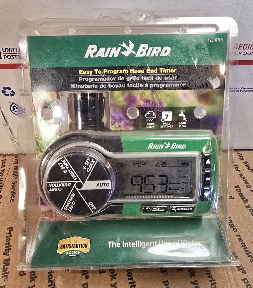 Rain Bird 1ZEHTMR 7-Day Setting Electronic Digital Hose End Timer, One Zone
