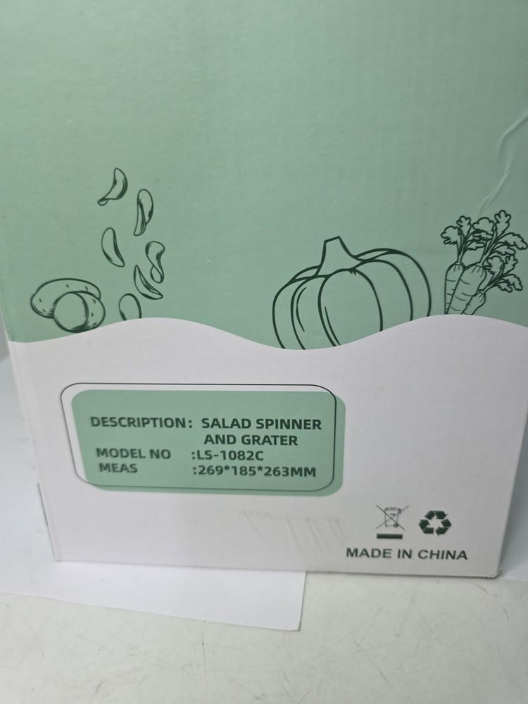 SUSTEAS Salad Spinner and Grater LS-1082C Green.