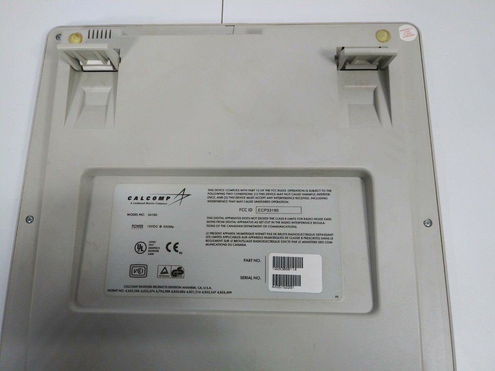 Calcomp Drawing Board II Graphics CAD Tablet Mouse and Stainless Case
