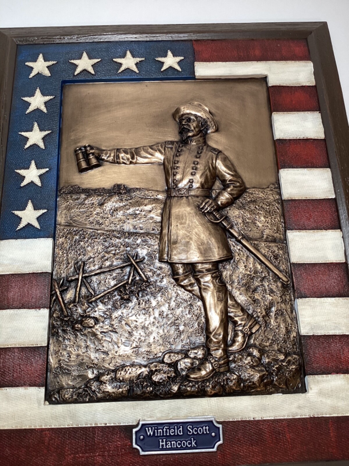 Winfield Scott Hancock Vanmark Commanding Images of the Civil War Wall Plaque